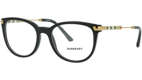 burberry brille damen b2255 q|Burberry BE 2255Q 3001 Black Plastic Square .